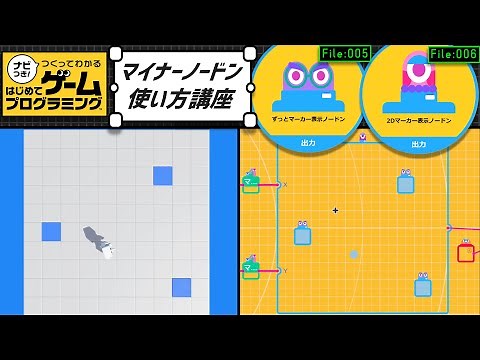 マイナーノードン使い方講座「2Dマーカー表示ノードン」「ずっとマーカー表示ノードン」【はじめてゲームプログラミング】