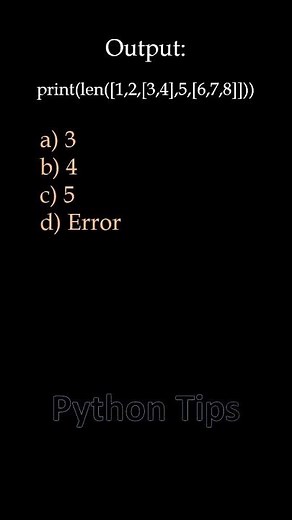 Python Q&A series(Q33) | Python Interview Prep #shorts