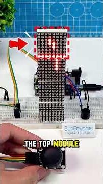 🎮 Build a Tiny Tetris Game with Arduino & LED Matrix #robot #arduino