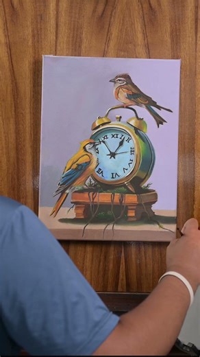 Pajarito en óleo | Eliseo Aviles