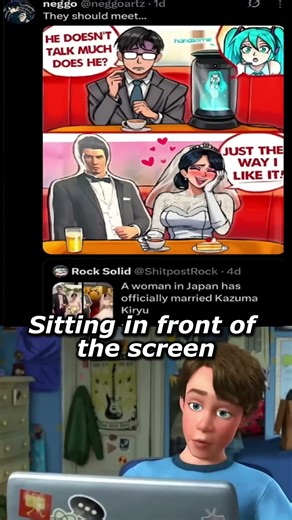 When anime characters start getting married! 👰🤖 #anime #romance #meme