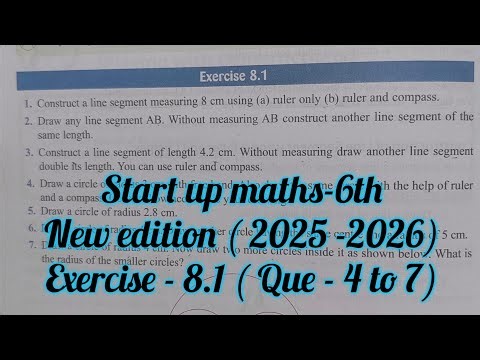 Viva education start up mathematics class 6 ex 8.1| start up maths 6th ex8.1 | practical geometry