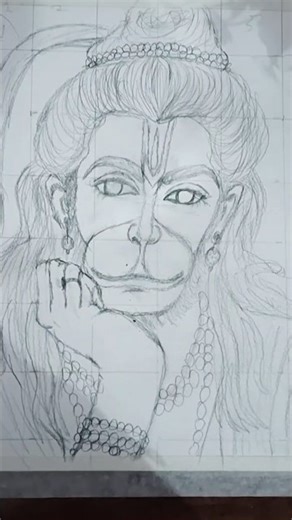 How To Draw Hanuman Ji, Hanuman Ji Drawing, Outline Tutorial 😍