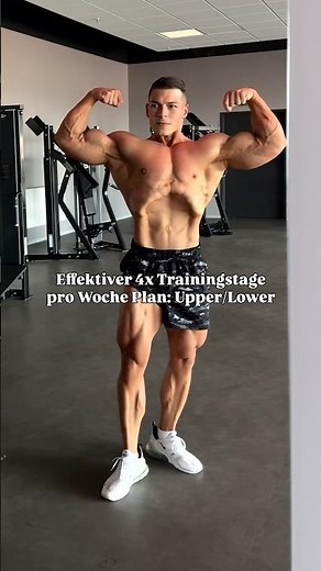 Perfektes Volumen für deinen Oberkörper- Unterkörper Trainingsplan! #muskelaufbau #training #gym