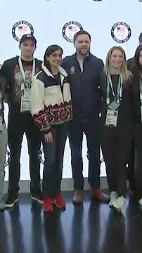 JD Vance Greets US Olympic Team in Italy #shorts