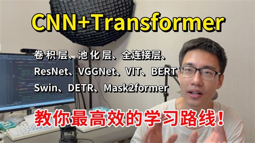 【2025已完结】CNN Transformer十天入门到起飞！从理论到实战，教你最高效的学习路线！机器学习/深度学习/计算机视觉/神经网络/自然语言处理