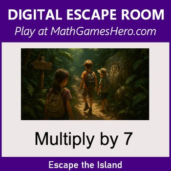Multiply by 7 | Digital Math Escape Room Game