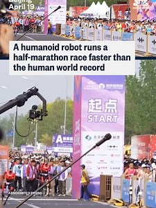 It was not even close as a bright-red Chinese humanoid named “Lightning” lived up to its name in a half-marathon pitting humans against robots, smoking its competition on Sunday.