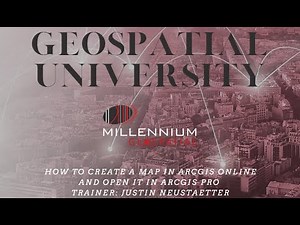 How To Create A Map In ArcGIS Online and Open In In ArcGIS Pro