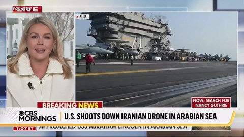 U.S. shoots down Iranian drone that approached aircraft carrier