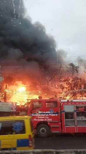 342K views · 2.6K reactions |  FIRE ALARM ❗️November 25 2025 LOCATION: Mindanao Avenue, Project 6 Quezon City. Involved Residential 3rd alarm . . . . #zerothreetwobumbero #Txtfirephilippines #FireAlert #Firealarm #Residentialfire #Commercialfire #FireAlertPH #Firealarmph #AlarmaPilipinas #FireandRescuePH #fyp | 032 Bumbero | Facebook