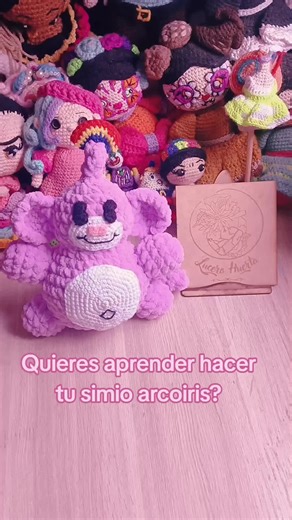 Aprende a hacer tu simio arcoiris con estambre