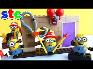 Minions Mega Bloks Bomberos Fire Rescue en Español