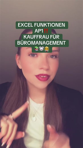 EXCEL FUNKTIONEN ➕➖ #excel #ap1 #ausbildung #kauffraufürbüromanagment #bürojob