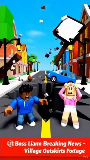 🚨BOSS LIAM BREAKING NEWS: 8.7 EARTHQUAKE HITS BROOKHAVEN 😨🌍#roblox #brookhaven #shortvideo