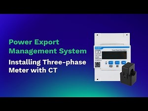 Export Management System installation | Three-phase Meter with CT