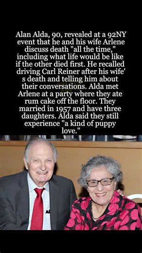 Alan Alda and Wife Arlene Discuss Death "All the Time" After 68 Years of Marriage #shorts #alanalda
