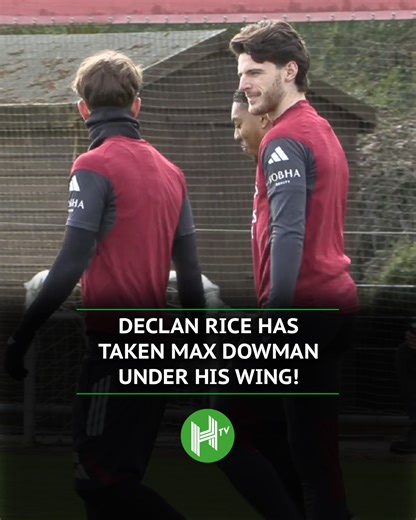 Declan Rice has taken Max Dowman under his wing and it’s so good to see ❤️