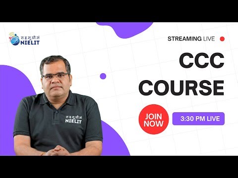NIELIT CCC Live Online Class | Daily Class | Day 3