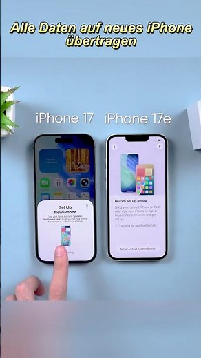 Daten von altem auf neues iPhone 17e übertragen - So geht's! #iphonezuiphone #shorts