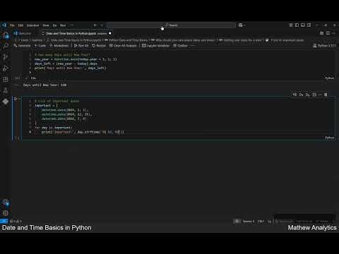 Mastering Date and Time Basics in Python | Week 03â€“04 Data Handling