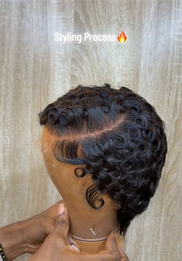 Luxury Pixie Wig Styling