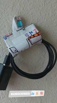 How to make an easy fabric cord keeper #diy #sewingtutorial #cordkeeper #beginnerfriendly #sewing