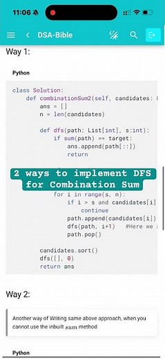 Leetcode 40. Combination Sum II #dsabible #algorithms #programming #techjobs2025