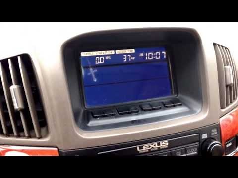 2001 Lexus RX300 HVAC Diagnostic Mode: Car Forensics