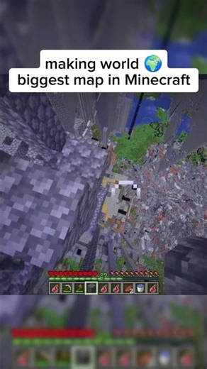 World biggest map of Minecraft 😨 #shorts