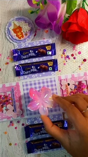 Explosion box | Process video (2/8) ✨🌷#diy #shorts #giftshop #ytshorts