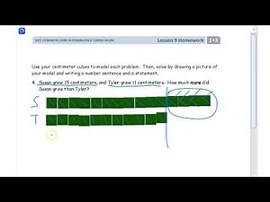 lesson 9 homework module 3 grade 1