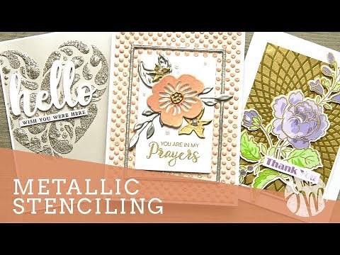 Metallic Stenciling