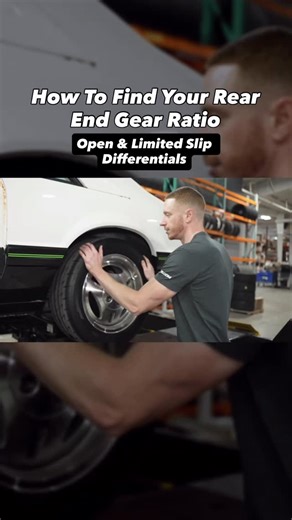 Late Model Restoration on Instagram: "Learn how you can find your rear end gear ratio with these steps ⚙️ If you’re wanting to learn more, head over to our channel to check out the full video. Link in bio #latemodelresto #reels"
