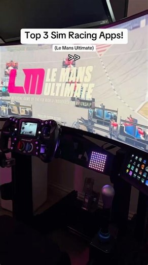 Top 3 Sim Racing Apps for Le Mans Ultimate! #simracing #simrig #top3 #lemansultimate #viral
