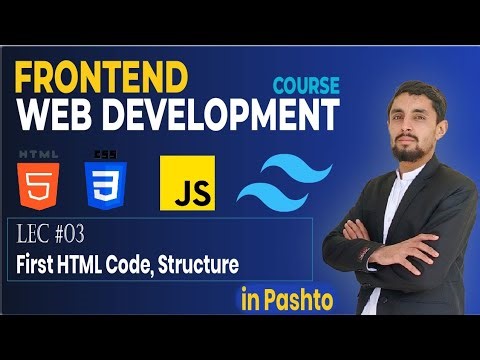 HTML First Code & Setup in Pashto | Lecture #03 | Beginner Tutorial