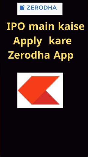 How to apply an IPO from Zerodha App?