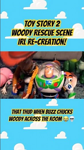 Toy Story 2 Woody Rescue Scene IRL Recreation! 😂💀 #toystory #disneyfan #toystory2