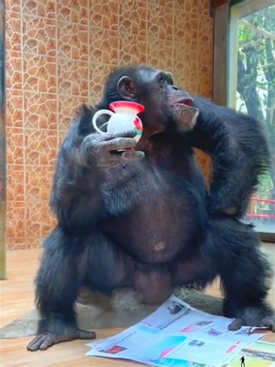 The world's smartest chimpanzee 🐵😎