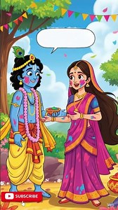 Radhakrishnan Holi celebration #cartoon #cartoonforkids #inspiration #kidsvideo #viral #holi#public
