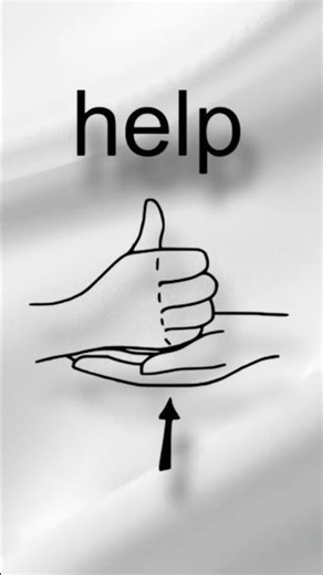 Learing HELP Sign Language 🤯 #short #shortvideo #shorts #help #signlanguage #learing #unitedstates