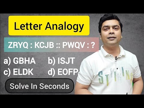 Letter Analogy Tricks | Reasoning Tricks | Maths Tricks | imran sir maths