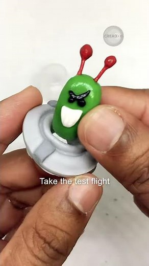 Angry Alien's Spaceship (Pocoyo) - Polymer clay tutorial