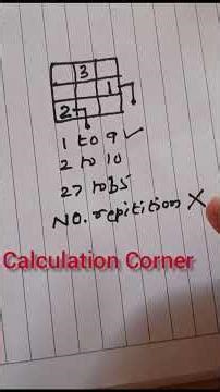 3×3 Magic Square Trick 🔢 | Make Every Row, Column & Diagonal Equal! ✨#MagicSquare #MathTricks