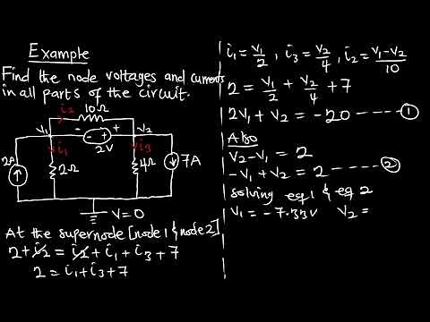 Ep. 25: Solved Problems Nodal Analysis with a Voltage Source
