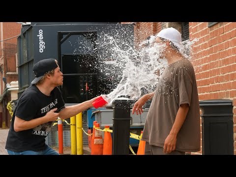 Slapping People with Water Prank