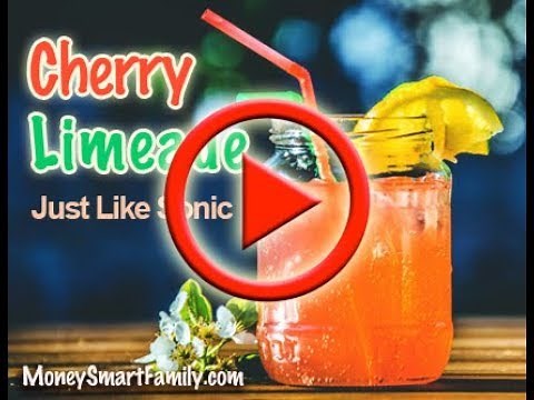 How to make Cherry Limeade Recipe like Sonic Drive In - DIY Copy Cat