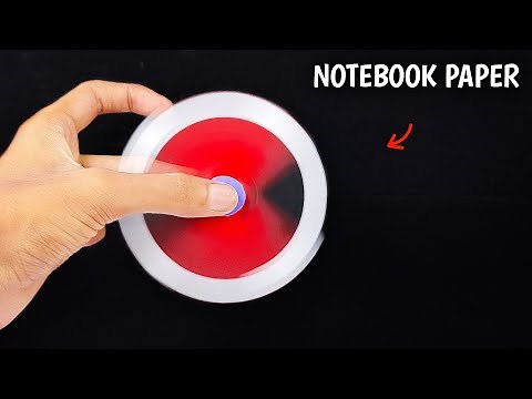 How To Make Paper Spinner - It's Spin More Than 120 Seconds