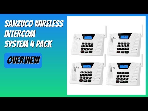 REVIEW (2026): SANZUCO Wireless Intercom System 4 Pack. Features