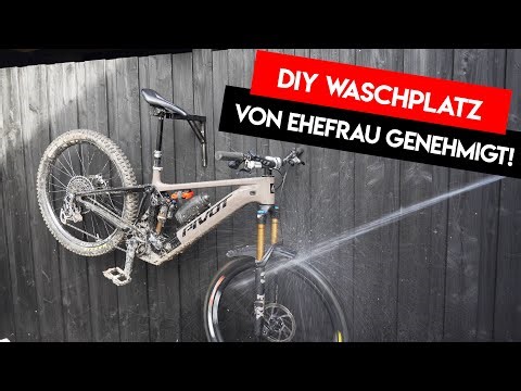 DIY, inexpensive bike washing station! Finally, no more dirty bikes in the house!